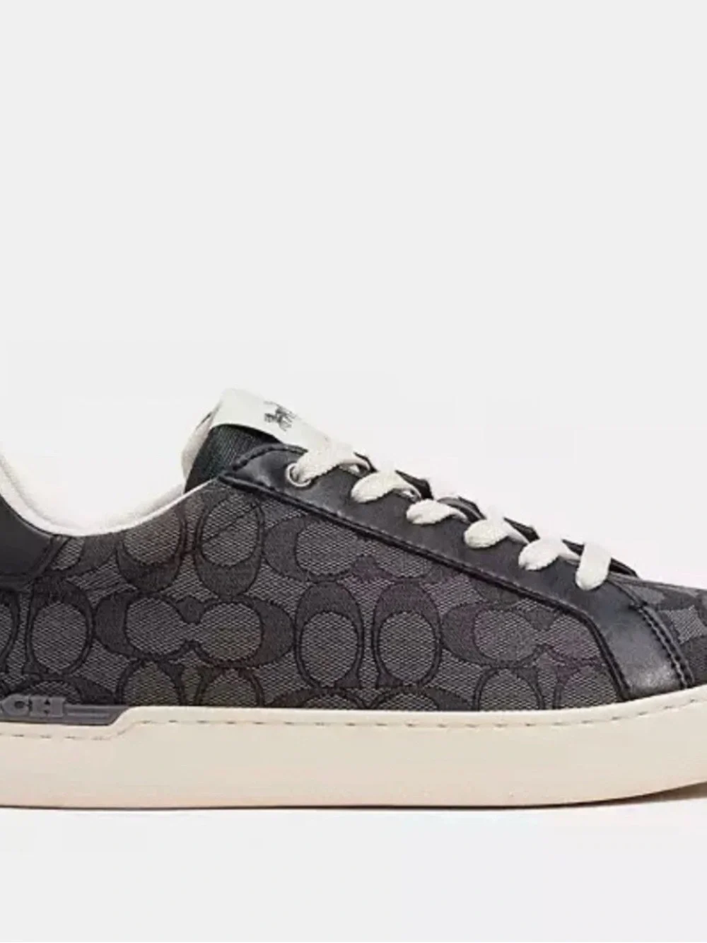 New in Box Coach Black Signature Jacquard Low-Top Men's Sneaker